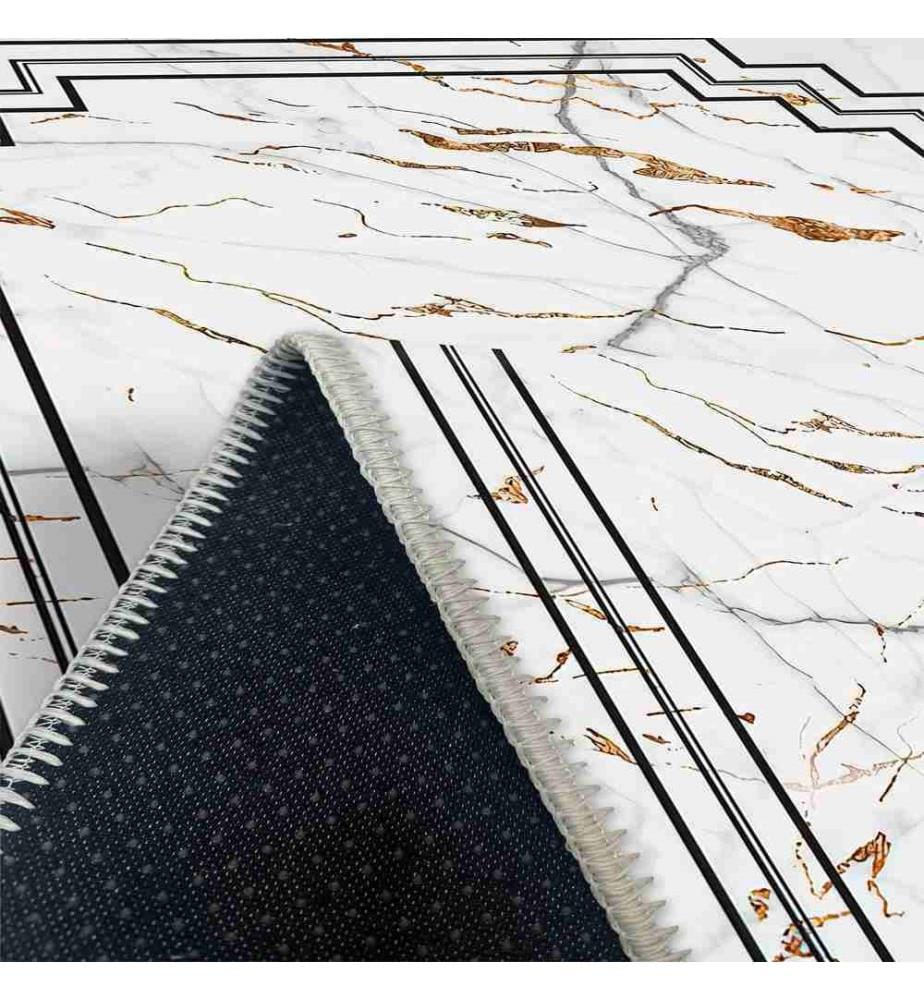 Tappeto, Bianco, 70% Cotone - 30% Ciniglia, 80 x 200 cm
