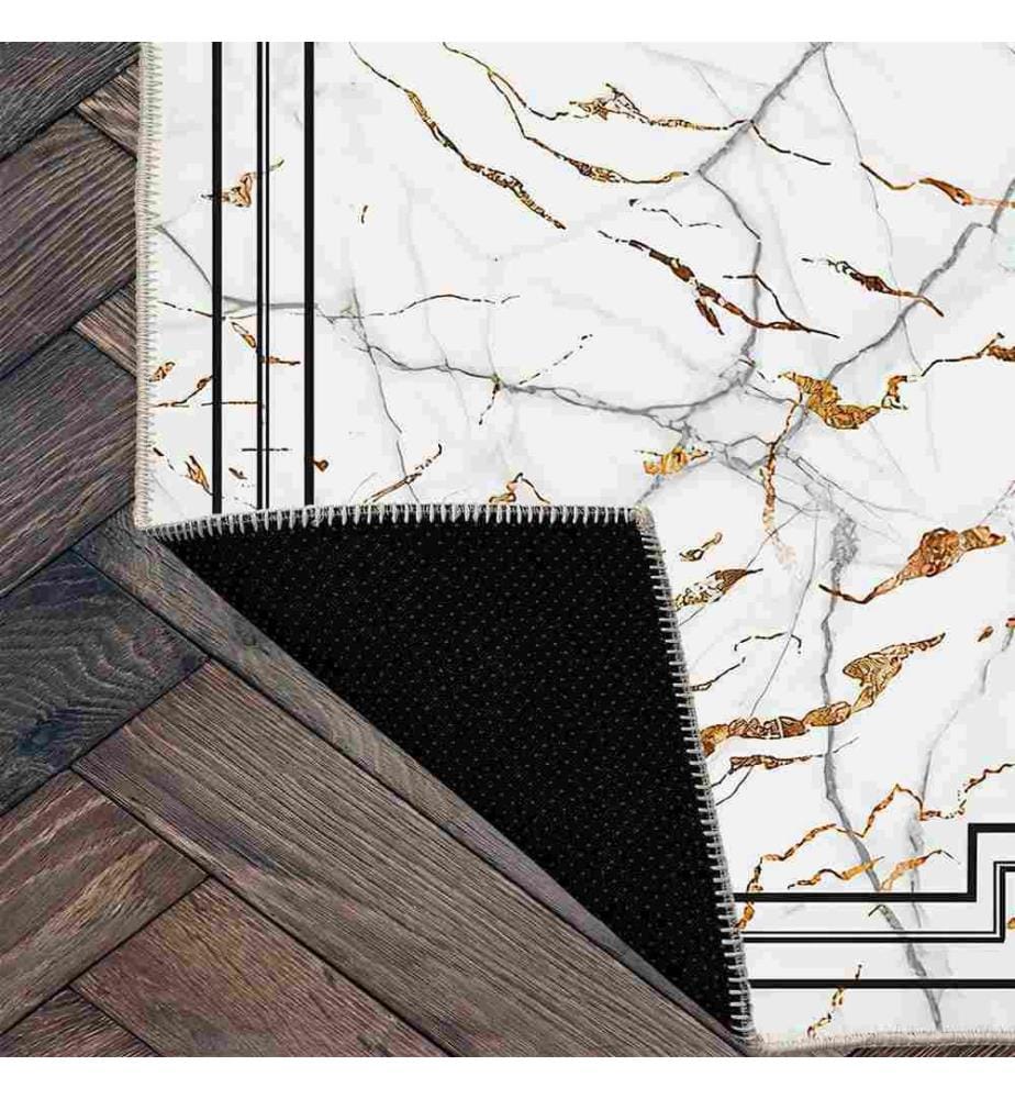 Tappeto, Bianco, 70% Cotone - 30% Ciniglia, 100 x 200 cm