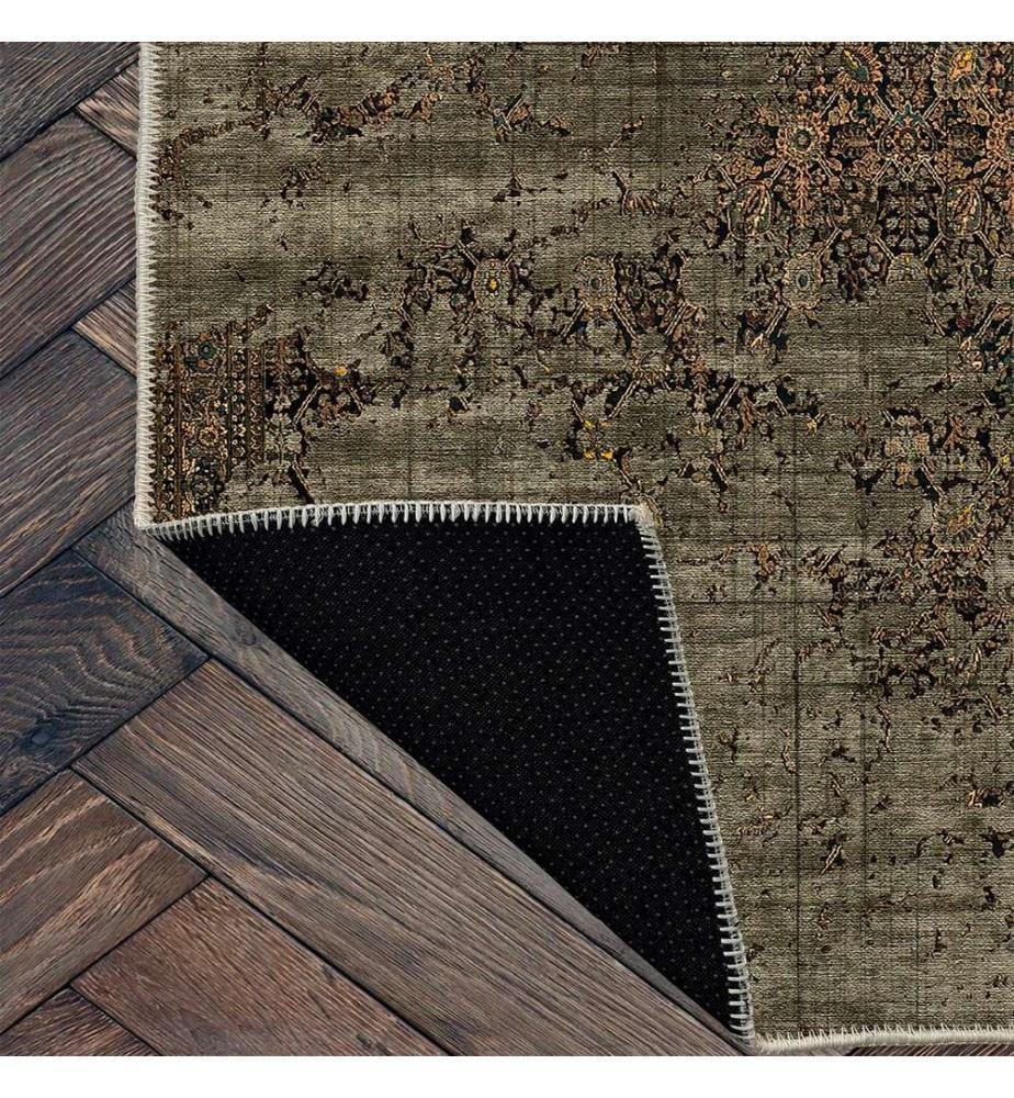 Tappeto, Verde, 70% Cotone - 30% Ciniglia, 100 x 300 cm