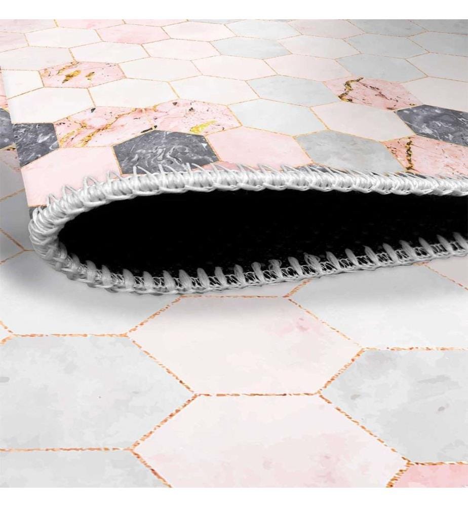 Tappeto, Rosa, 70% Cotone - 30% Ciniglia, 100 x 300 cm