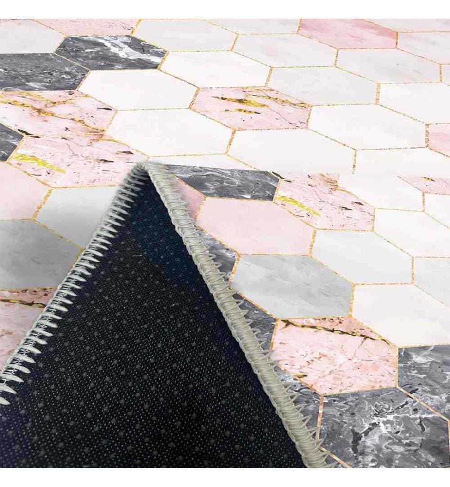 Tappeto, rosa, 70% cotone - 30% ciniglia, 180 x 280 cm