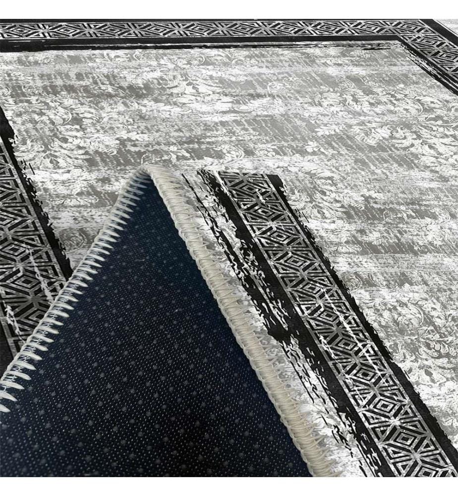 Tappeto, Grigio, 70% Cotone - 30% Ciniglia, 100 x 150 cm