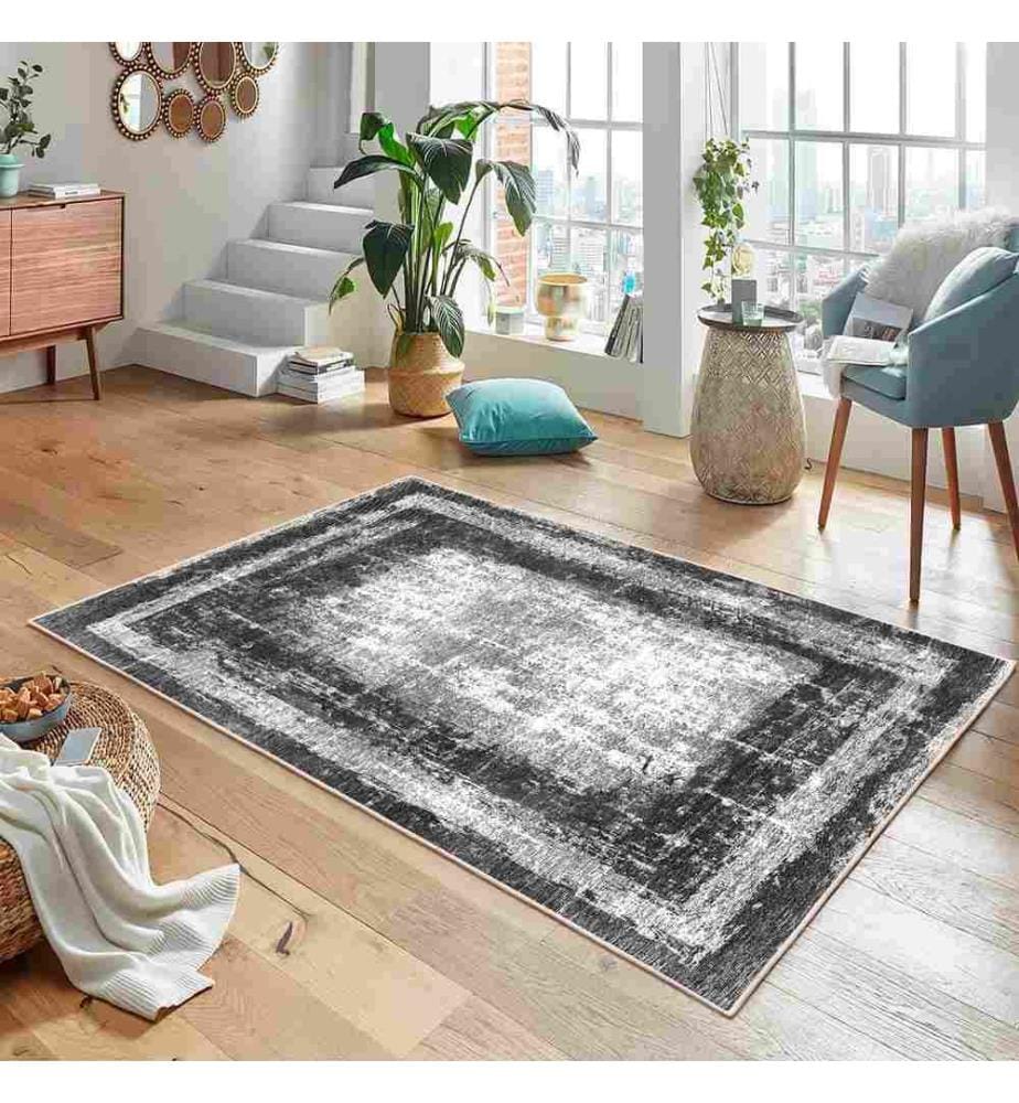 Tappeto, Grigio, 70% Cotone - 30% Ciniglia, 160 x 250 cm