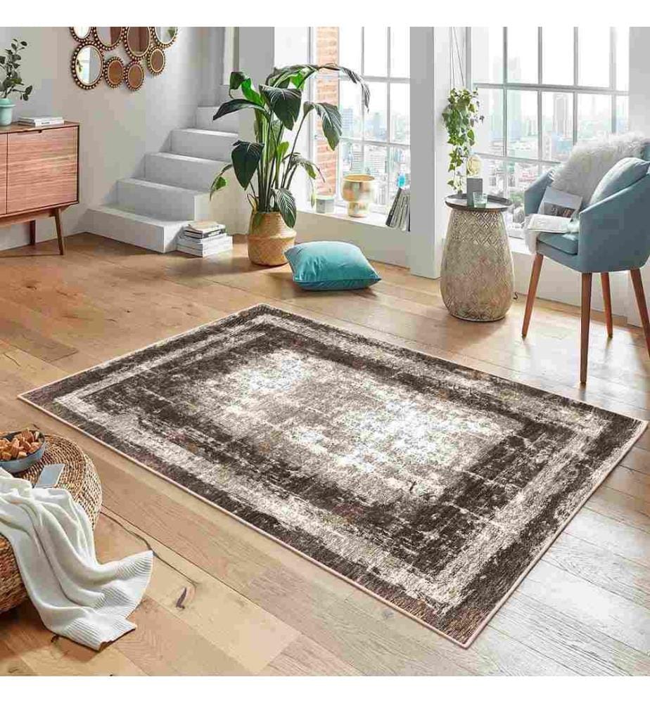 Tappeto, Marrone, 70% Cotone - 30% Ciniglia, 100 x 200 cm
