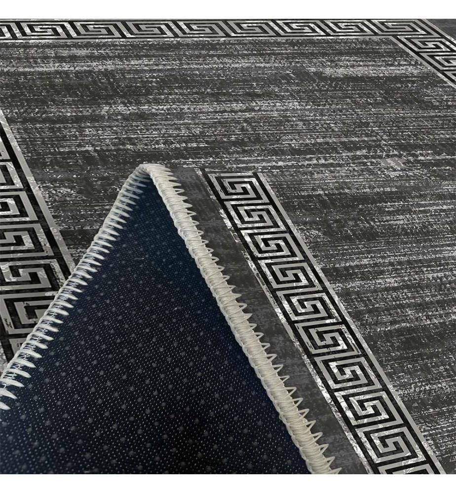 Tappeto, Grigio, 70% Cotone - 30% Ciniglia, 80 x 300 cm