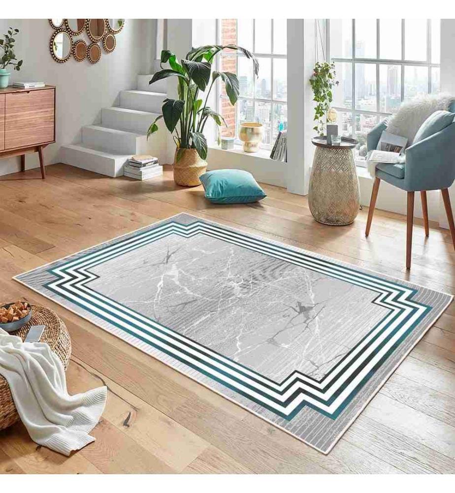 Tappeto, Grigio, 70% cotone - 30% ciniglia, 160 x 230 cm