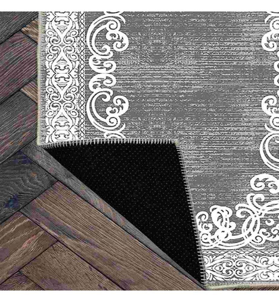 Tappeto, Grigio, 70% Cotone - 30% Ciniglia, 100 x 150 cm