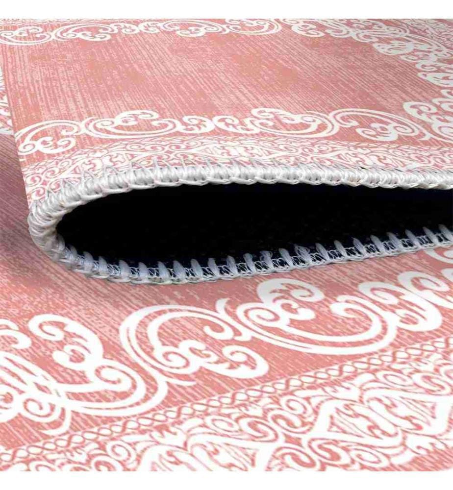 Tappeto, rosa, 70% cotone - 30% ciniglia, 180 x 280 cm