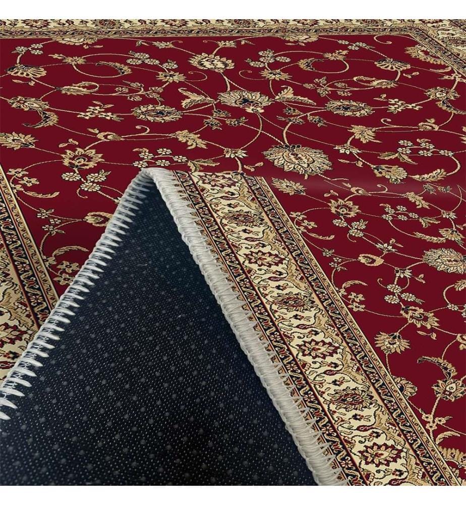 Tappeto, rosso, 70% cotone - 30% ciniglia, 60 x 100 cm