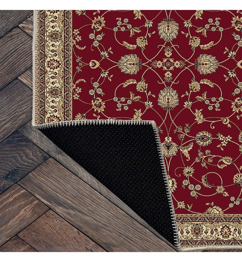 Tappeto, rosso, 70% cotone - 30% ciniglia, 60 x 100 cm