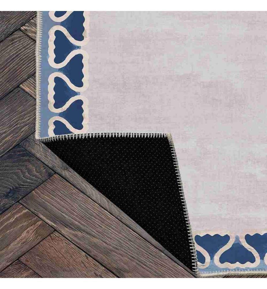 Tappeto, Blu, 70% cotone - 30% ciniglia, 160 x 250 cm
