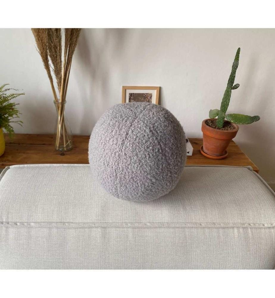 Coussin, gris, 75 % POLYESTER RECYCLÉ / 25 % POLYESTER