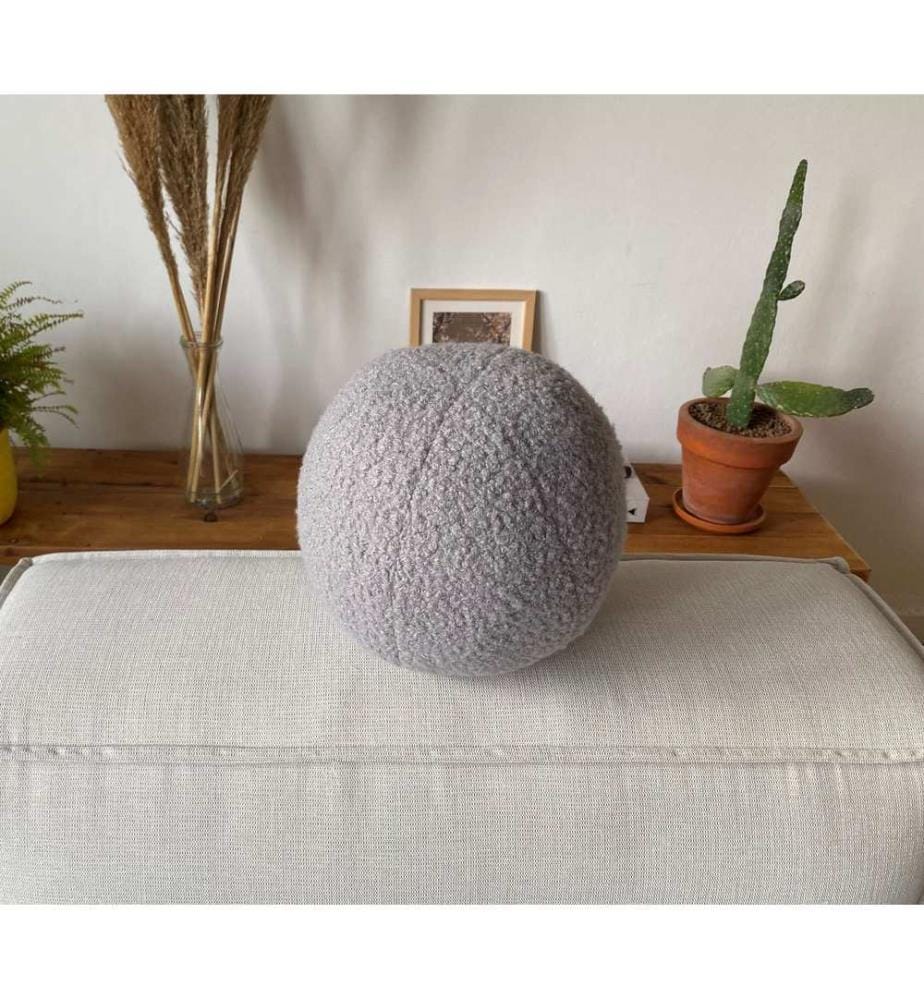 Coussin, gris, 75 % POLYESTER RECYCLÉ / 25 % POLYESTER