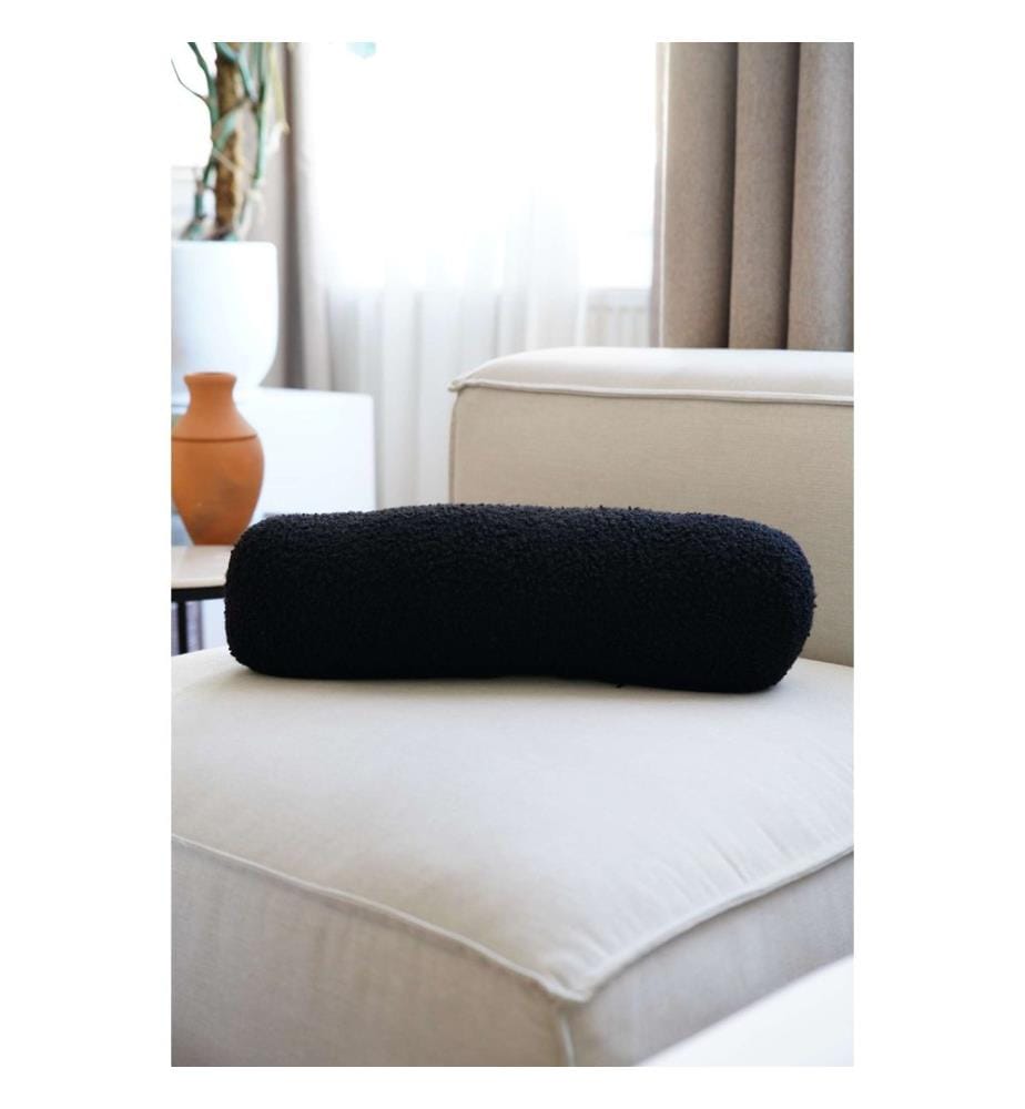 Coussin, noir, 75 % POLYESTER RECYCLÉ / 25 % POLYESTER