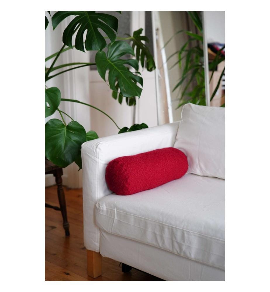 Coussin, rouge, 75 % POLYESTER RECYCLÉ / 25 % POLYESTER