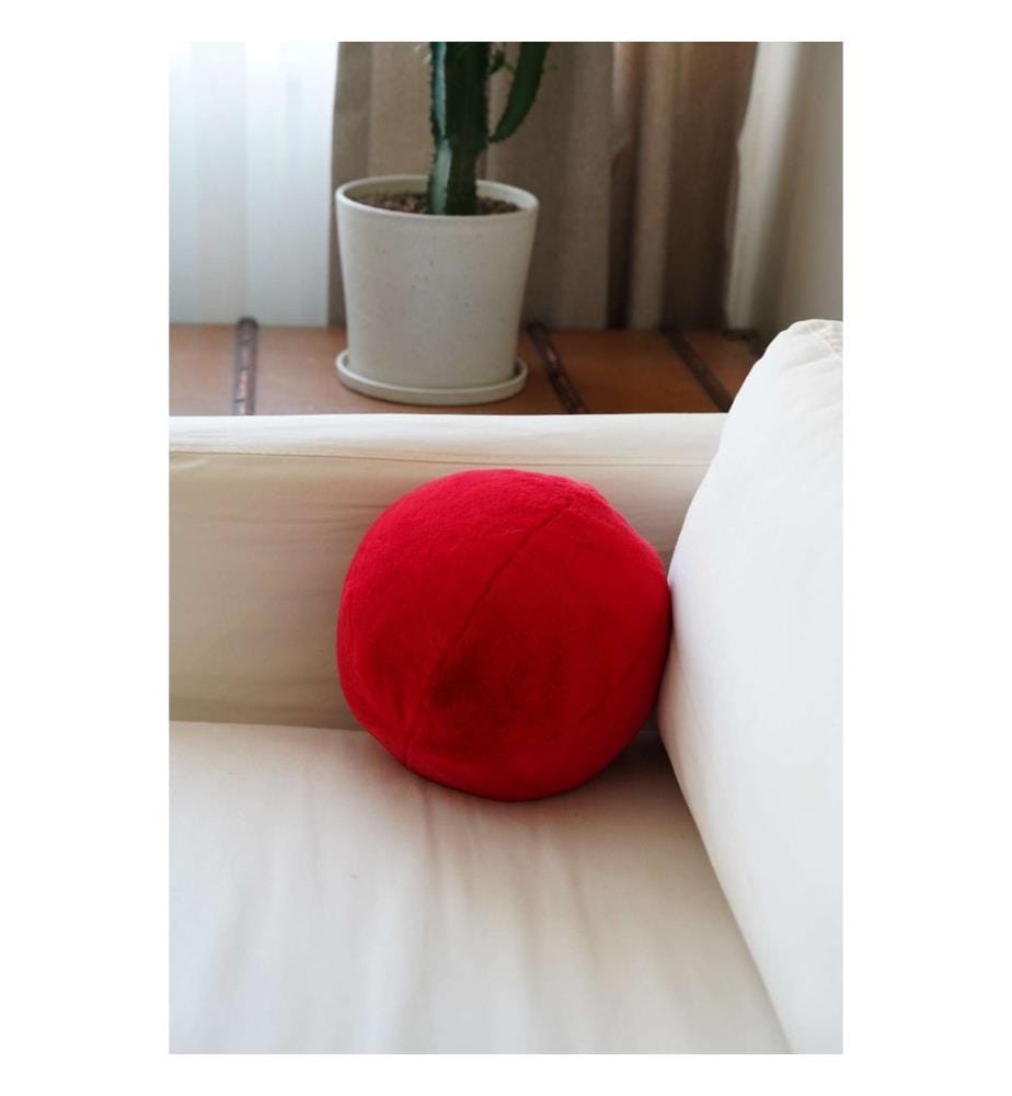 Cushion, Red, 75% RECYCLED POLYESTER / 25% POLYESTER
