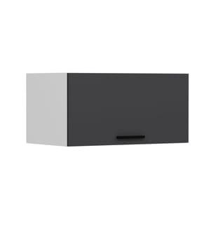 Armoire murale, blanc, anthracite, panneau de particules mélaminé