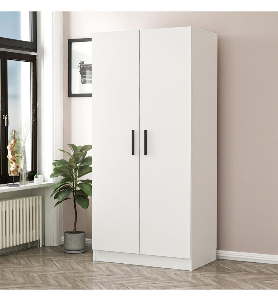 Armoire, blanc, panneau de particules mélaminé