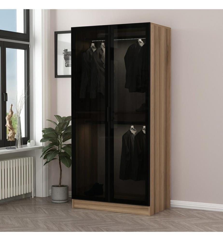 Armoire, Gris foncé, panneau de particules mélaminé