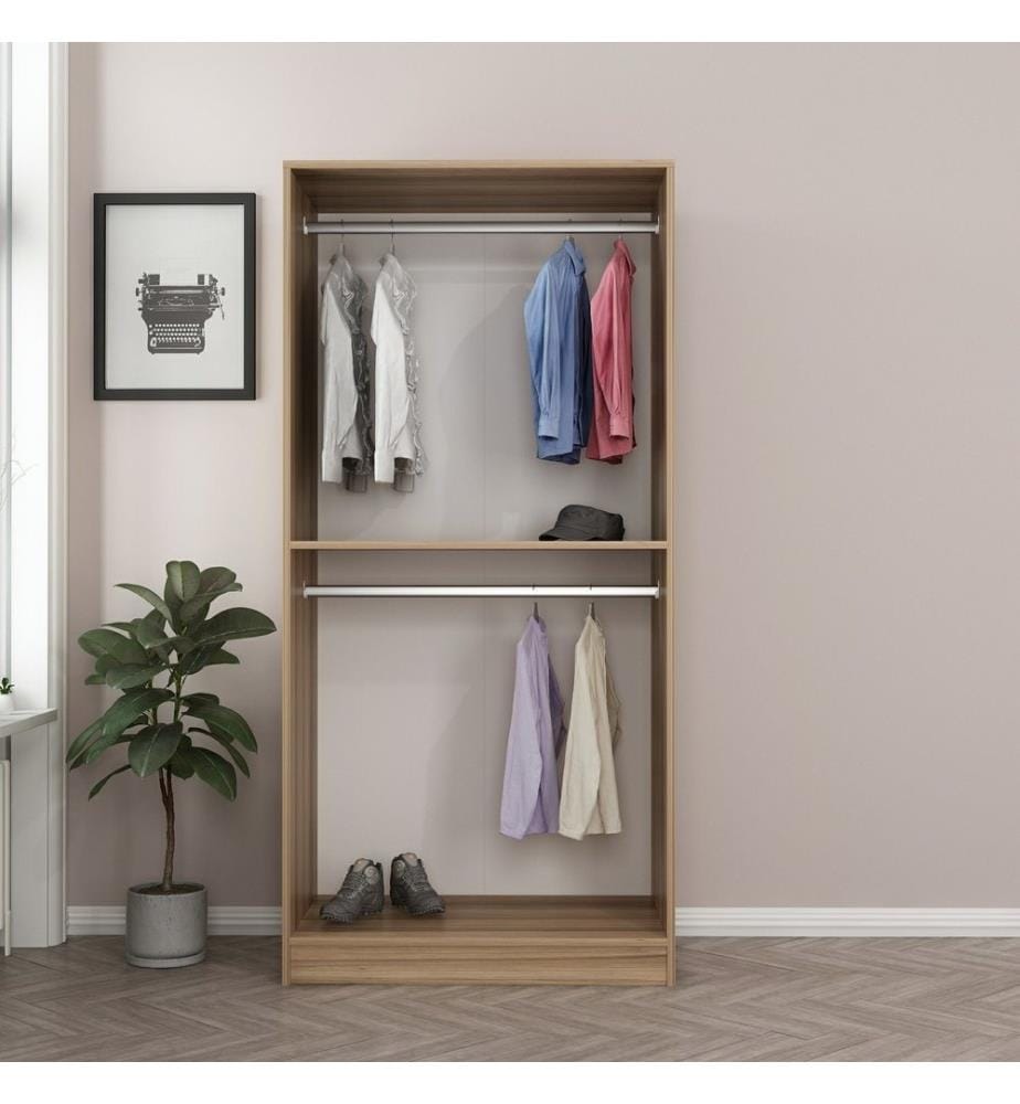Armoire, Gris foncé, panneau de particules mélaminé