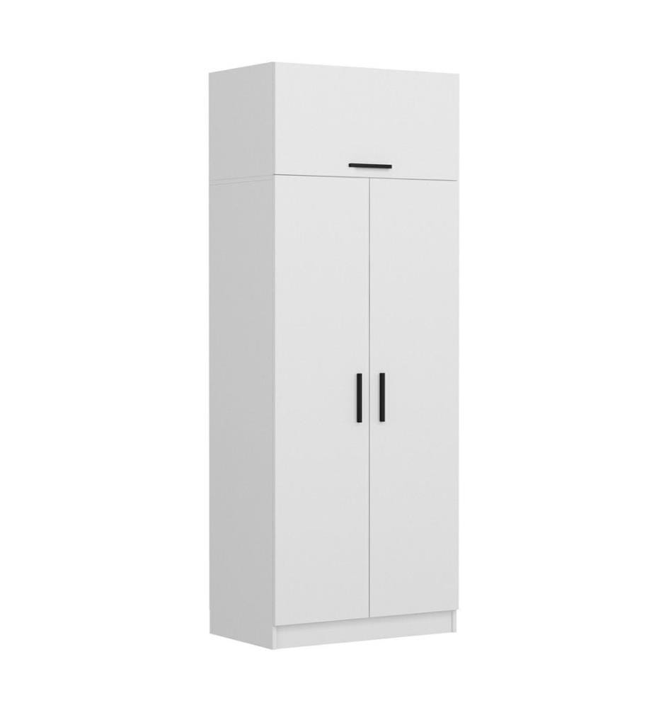 Wardrobe, White, Melamine Coated Particle Board