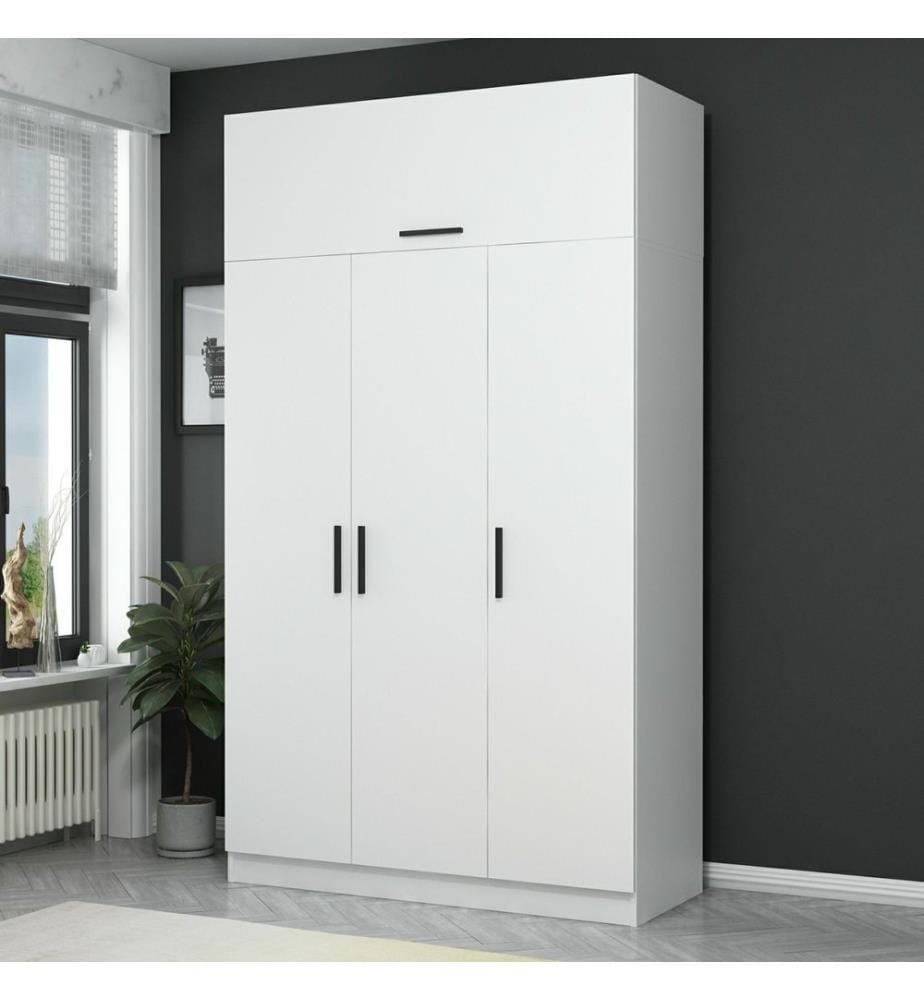Armoire, blanc, panneau de particules mélaminé