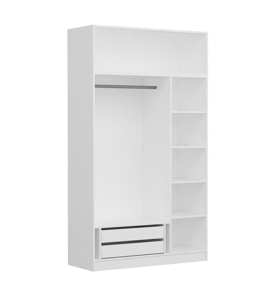 Armoire, blanc, panneau de particules mélaminé