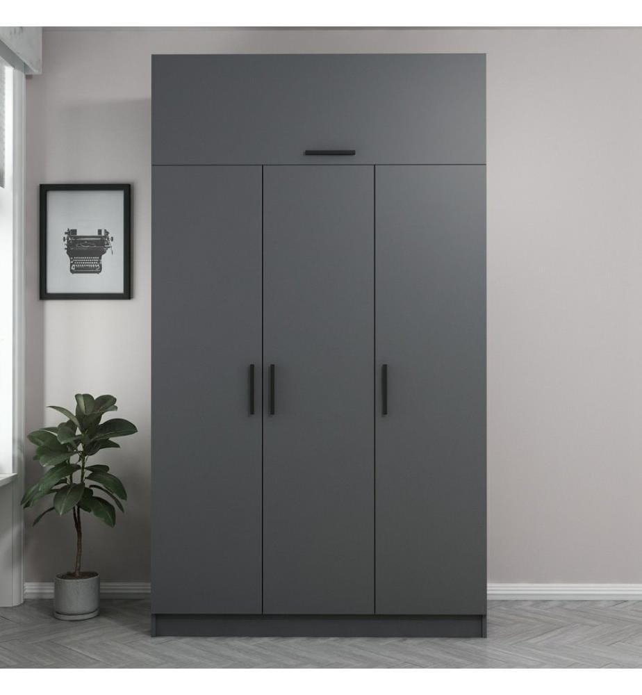 Armoire, Anthracite, Panneau de particules mélaminé