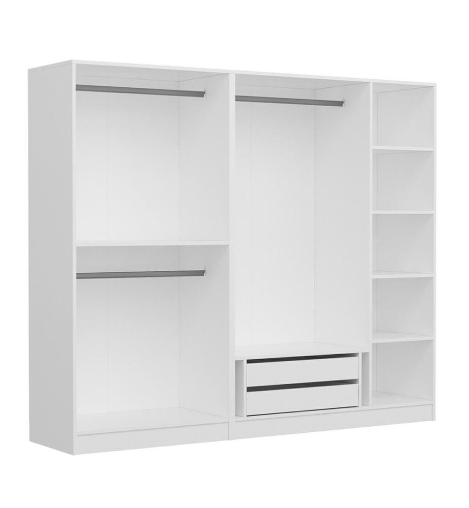 Wardrobe, White, Melamine Coated Particle Board