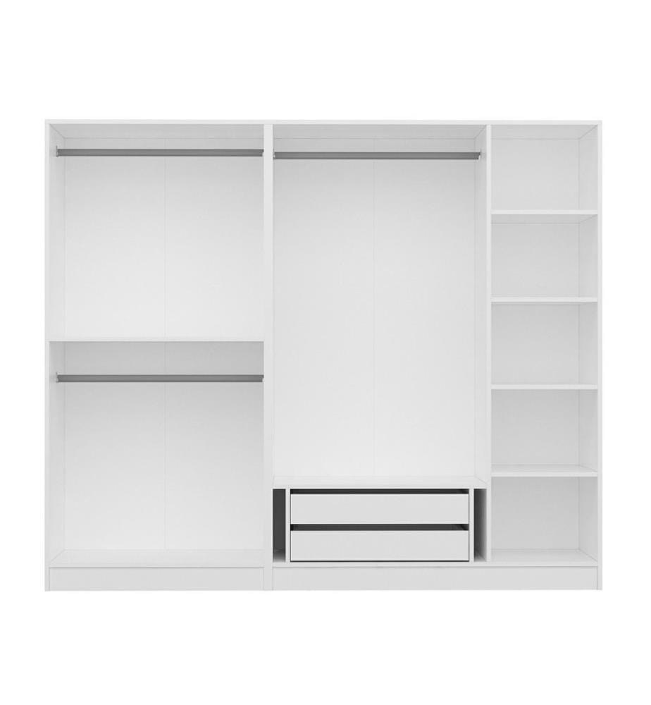 Wardrobe, White, Melamine Coated Particle Board