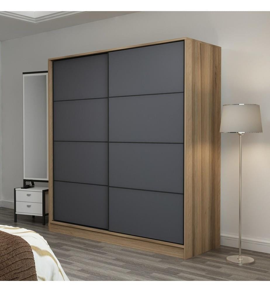 Armoire, Dore, Anthracite, Panneau de particules mélaminé