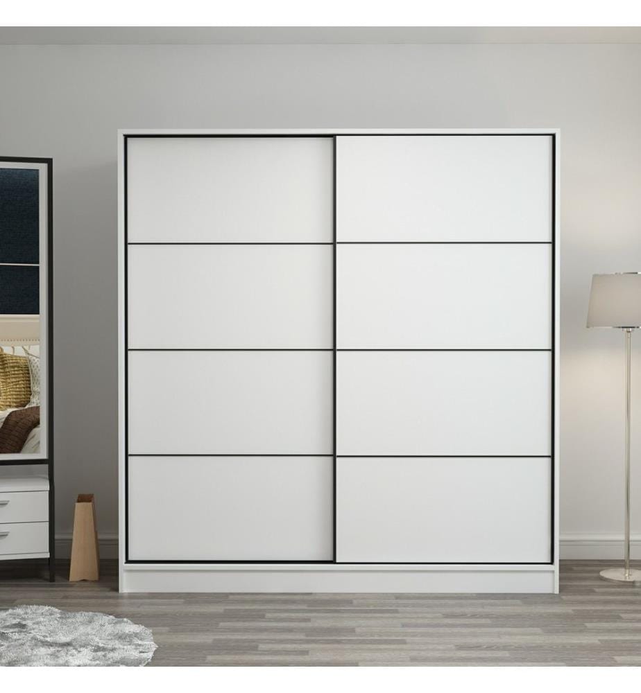 Armoire, Blanc, Panneau de particules mélaminé