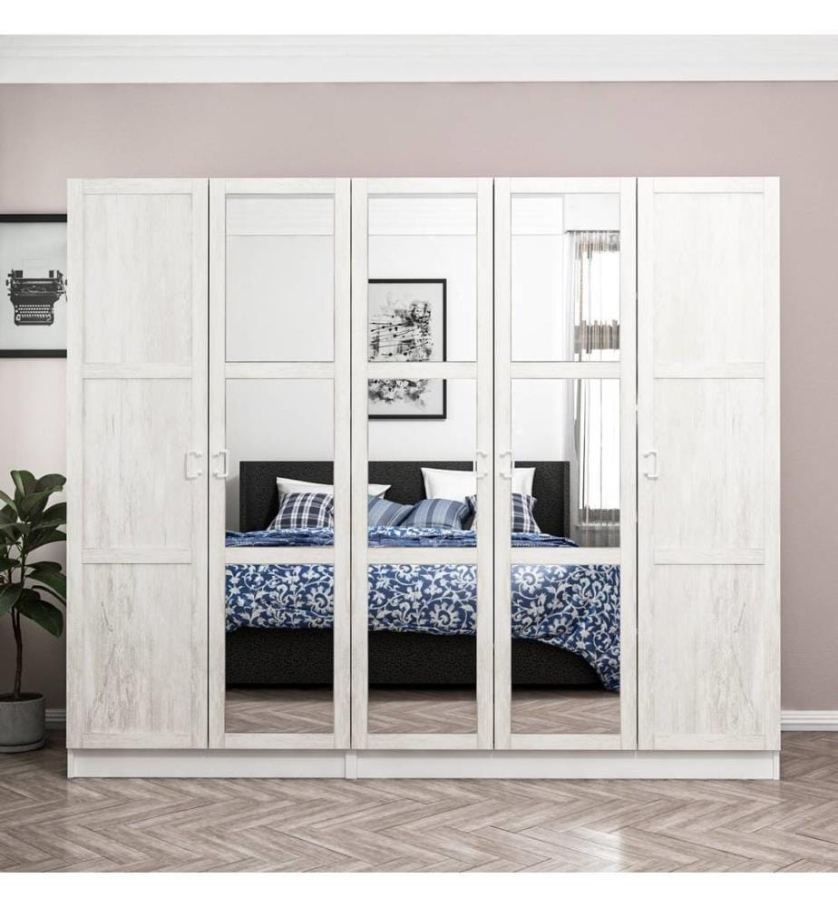 Armoire, blanche, panneau de particules mélaminé