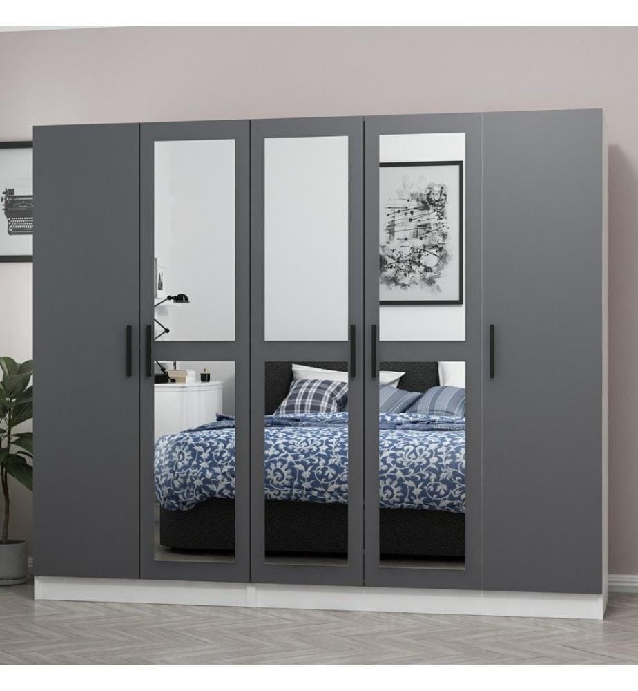 Armoire, Anthracite, Panneau de particules mélaminé