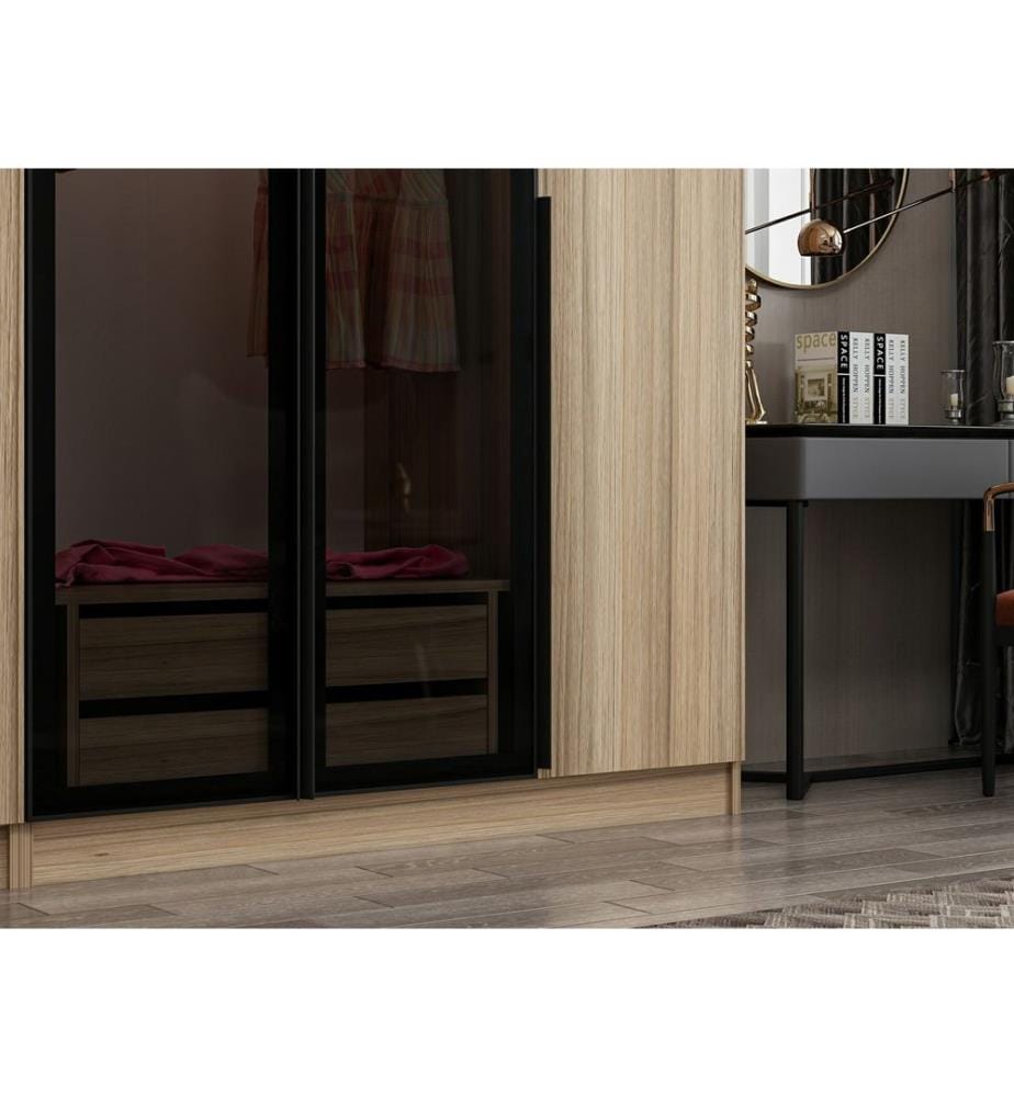 Armoire, fumée, panneau de particules mélaminé