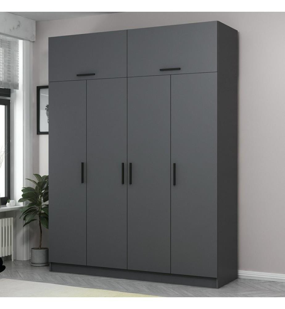 Armoire, Anthracite, panneau de particules mélaminé