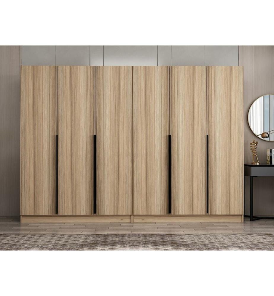 Kleiderschrank, Eiche, Melaminharzbeschichtete Spanplatte