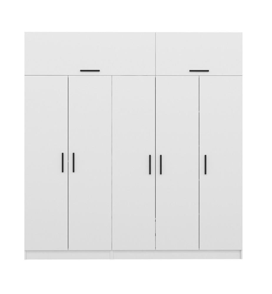 Armadio, Bianco, Pannello di particelle rivestito in melamina