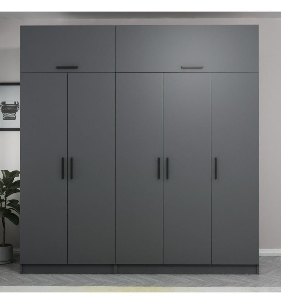 Armoire, Anthracite, Panneau de particules mélaminé