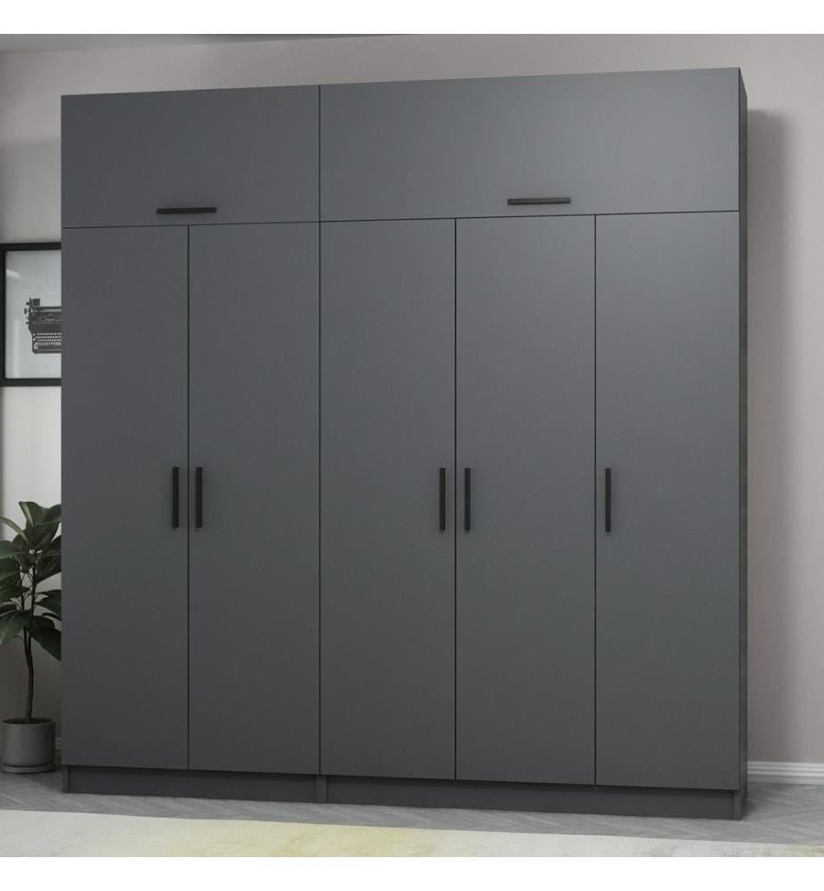 Armoire, Anthracite, Panneau de particules mélaminé