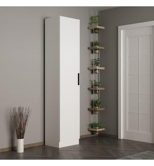 Hall d'entrée, blanc, panneau de particules mélaminé