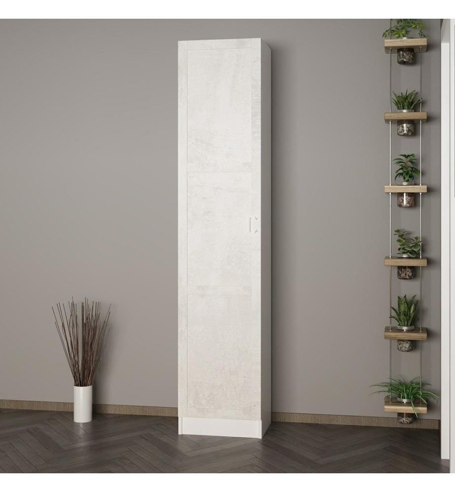 Hall Stand, Blanc, Panneau de particules mélaminé