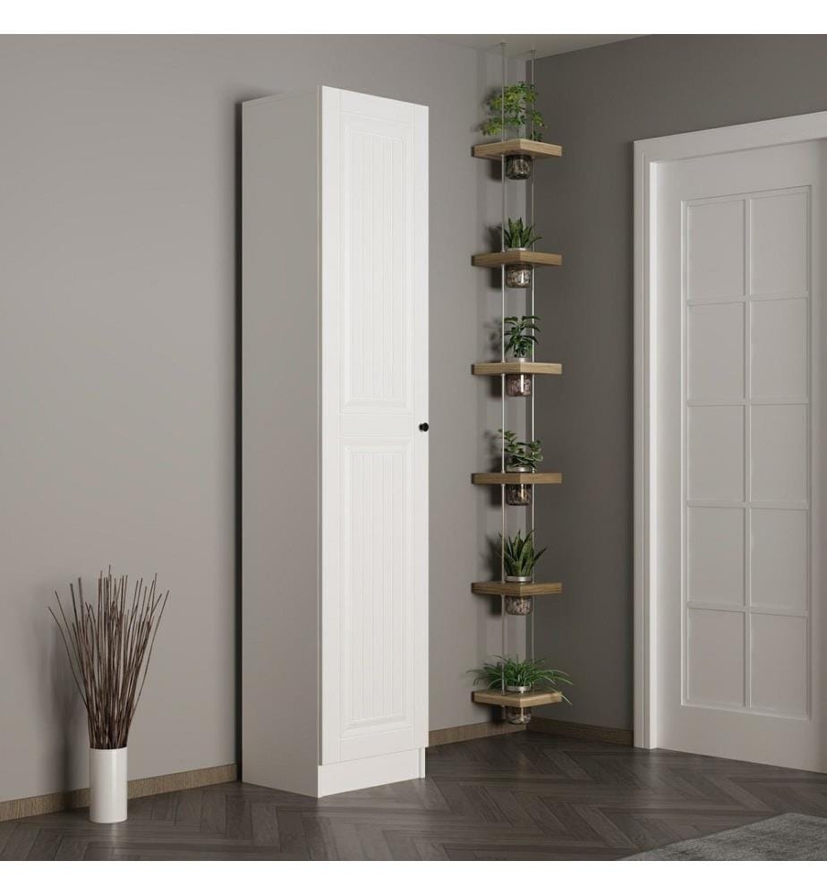 Hall d'entrée, blanc, panneau de particules mélaminé