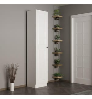 Hall d'entrée, blanc, panneau de particules mélaminé