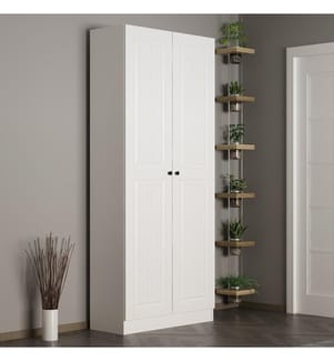 Hall d'entrée, blanc, panneau de particules mélaminé