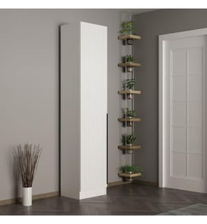 Hall d'entrée, blanc, panneau de particules mélaminé