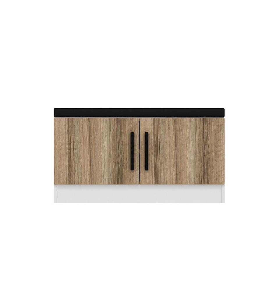 Hall Stand, Walnut, Melamine Coated Particle Board