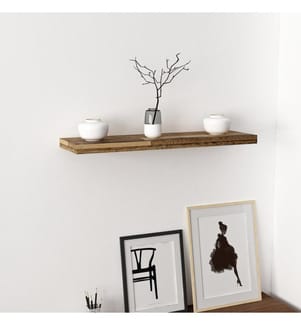 Etagère murale, chêne, panneau de particules mélaminé