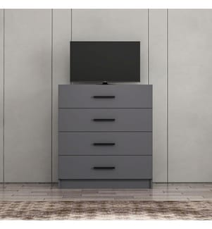Commode, Anthracite, panneau de particules mélaminé