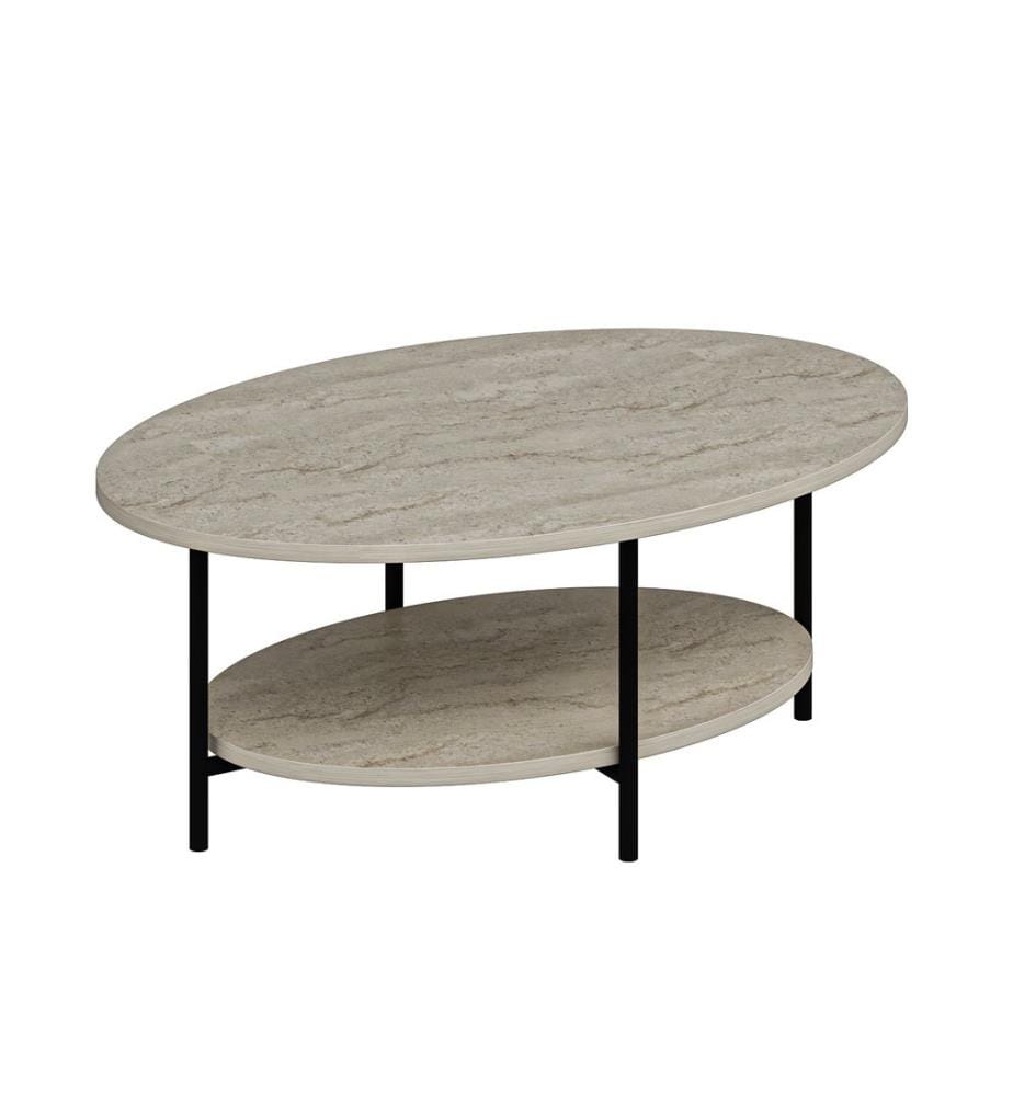 Couchtisch, Travertin, 100 % MELAMINBESCHICHTETE SPANPLATTE